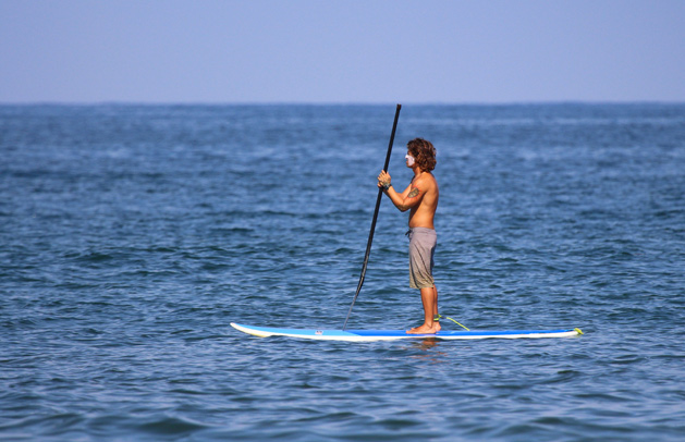 Man on stand up paddleboard in Sayulita