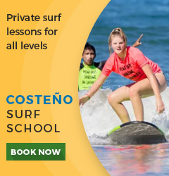 Costeño surf school in Sayulita banner
