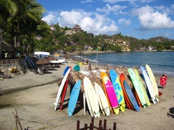 sayulita beach surfboards