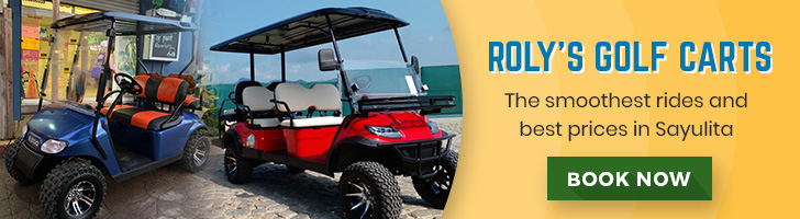 Sayulita Roly’s Golf Carts banner