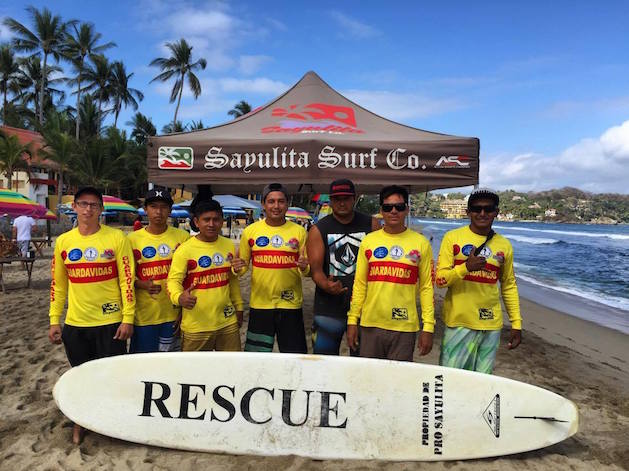 Volunteer lifeguards in Sayulita