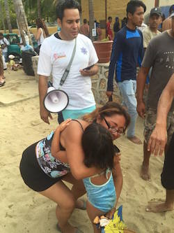 Volunteer lifeguards in Sayulita