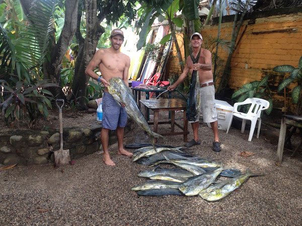 Fresh caught fish in Sayulita