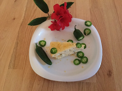 photo of jalapeno savory cheesecake