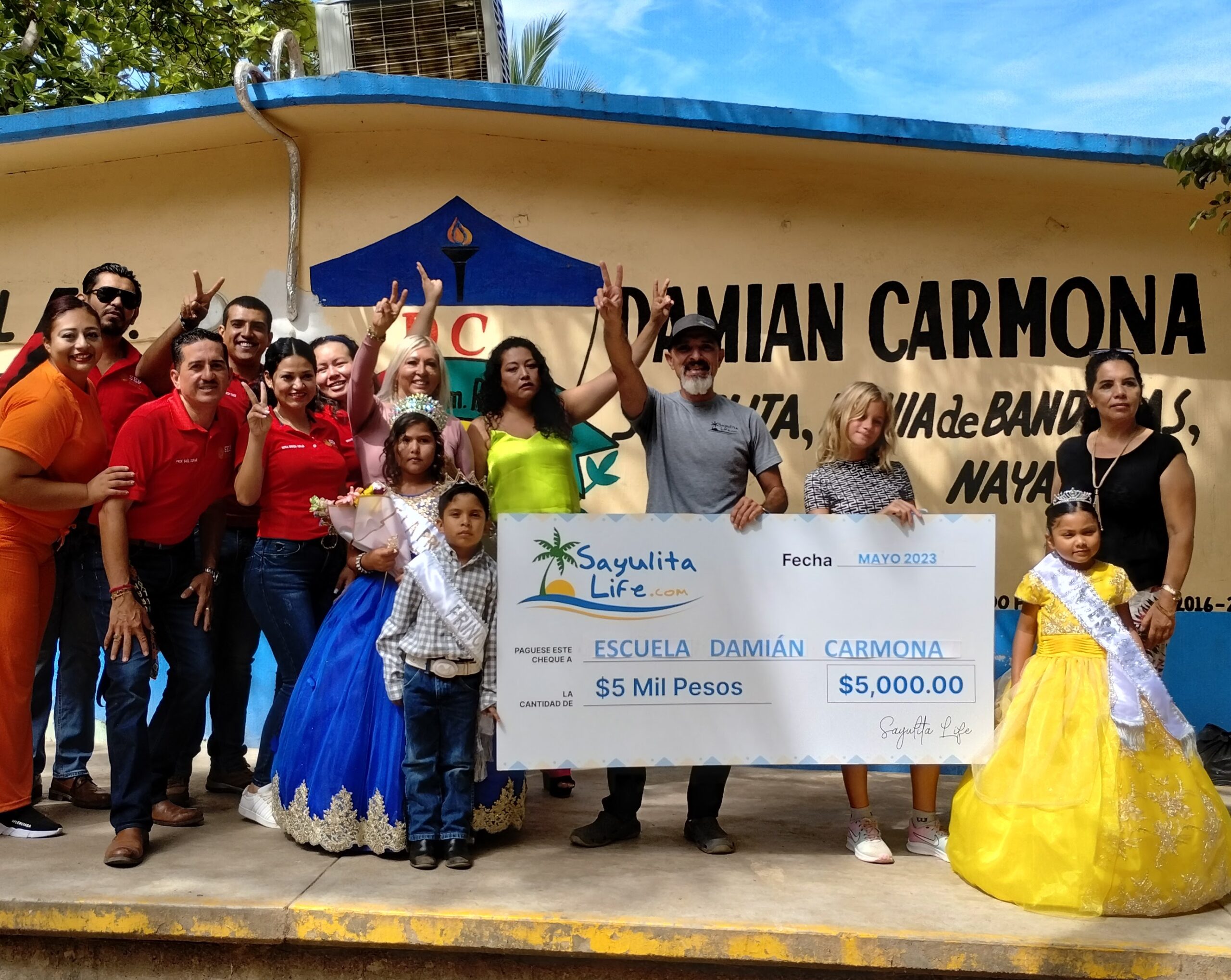 May's Recipient of Sayulita Life's $5000 Peso Donation: Damian Carmona Primary School