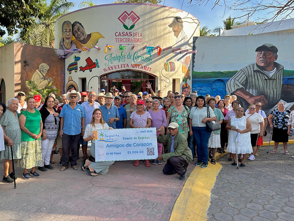 Sayulita Life April Donation Supports Club de la Tercera Edad “Amigos de Corazón”